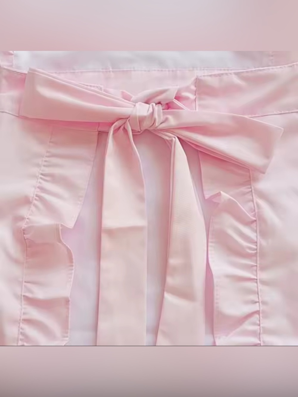 Pink Ruffled Heart Pocket Halter Apron! - Picture 5 of 7